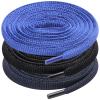 UpUGo 3 Pair Oval Shoe Laces, Half Round 1/4" Shoelaces for Athletic Running Sneakers Shoes Boot Strings view 1