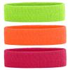 3 Pack Men & Women Sweatband Headband Terry Cloth Moisture Wicking for Sports Tennis Gym Work Out (Orange,Green,Rose red) view 2
