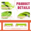 3 Pack Men & Women Sweatband Headband Terry Cloth Moisture Wicking for Sports Tennis Gym Work Out (Orange,Green,Rose red) view 3