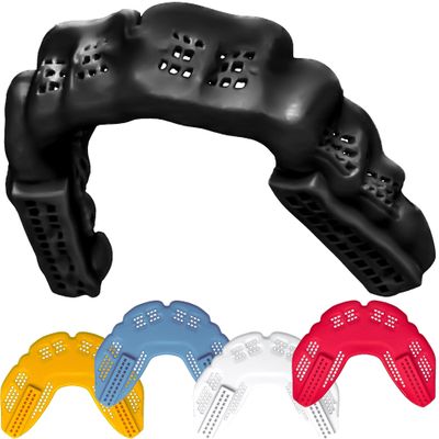Bulletproof Braces Mouthguard  Worlds Thinnest & Strongest Sports Mouth Guard for Braces! Basketball Football Lacrosse Wrestling Hockey Rugby BJJ MMA Boxing Mouthpiece  Adult Youth & Kids