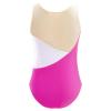 Linjinx Gymnastics Leotards for Girls One-piece Sparkle Diamonds Metallic Ballet Dancing Athletic Bodysuit Jumpsuit Rose Red 8 Years view 2
