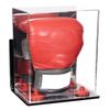 Better Display Cases Acrylic Vertical Boxing Glove Display Case Mirror Case, Red Risers , Wall Mount and Mirror Base 8" x 6" x 14" (A092/V18) view 1