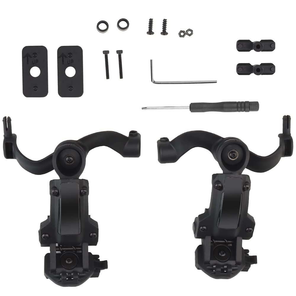 Tactical Multi-Angle Rotation Helmet Rail Adapter for Ops Core ARC/Wendy Fast Helmet Rail Mount Adapter