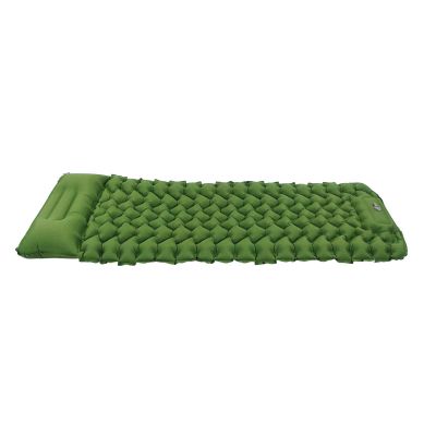 plplaaoo Double Camping Sleeping Pad, IInflating Camping Mats, Ergonomic Design Foot Inflatable Sleeping Pad with Storage Bag for Office Outdoor Camping, Traveling, Backpacking, Beach(Green), Camp