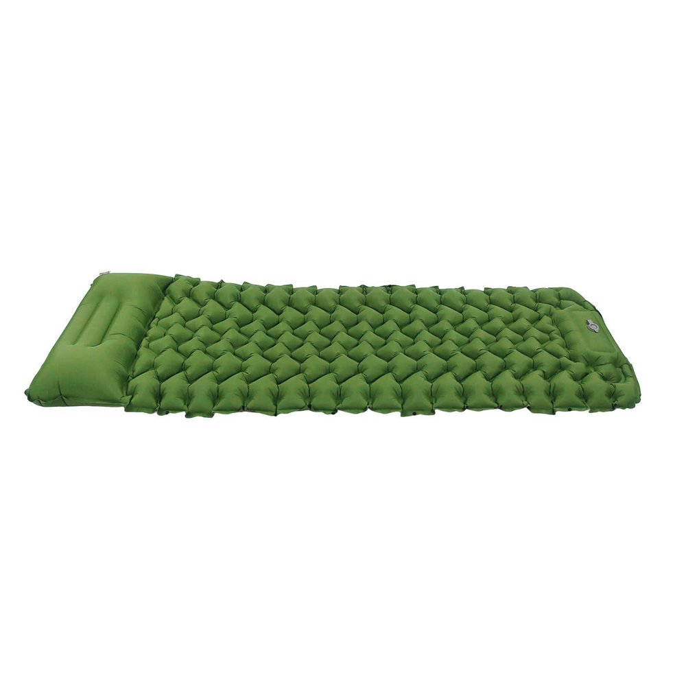 plplaaoo Double Camping Sleeping Pad, IInflating Camping Mats, Ergonomic Design Foot Inflatable Sleeping Pad with Storage Bag for Office Outdoor Camping, Traveling, Backpacking, Beach(Green), Camp