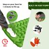 plplaaoo Double Camping Sleeping Pad, IInflating Camping Mats, Ergonomic Design Foot Inflatable Sleeping Pad with Storage Bag for Office Outdoor Camping, Traveling, Backpacking, Beach(Green), Camp view 2