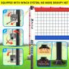 Airist Heavy Duty Volleyball Net Outdoor with Steel Anti-Sag System, Adjustable Aluminum Poles, Professional Volleyball Nets Set for Backyard and Beach, Ball and Carrying Bag (Blue and Red) view 2