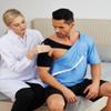 Deyeek Men's Post Shoulder Surgery Shirts Recovery Tear Away Short Sleeve Full Open Side Snap Dialysis Chemo Clothing view 2