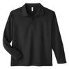 Core 365 Men's Fusion ChromaSoft Long-Sleeve Pique Polo - Black - 3XL view 1