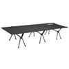 UNISTRENGH Folding Camping Cot for Adults Outdoor Aluminum Alloy Heavy Duty Portable with Carry Bag Sleeping Cots for Camp Office Use,Black view 1