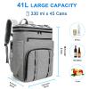 Simaixing Backpack Coolers Insulated Leak Proof, 45 Cans Beach Cooler Backpack, Large Capacity Ice Chest Backpack, Waterproof Soft Cooler Bag Lunch Backpack for Men Women Camping Hiking view 4