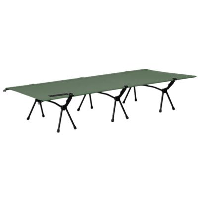 UNISTRENGH Folding Camping Cot for Adults Outdoor Aluminum Alloy Heavy Duty Portable with Carry Bag Sleeping Cots for Camp Office Use,Military Green