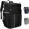Simaixing Backpack Coolers Insulated Leakproof, 41L Large Capacity, Black, PEVA Material view 1