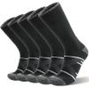 ANTSANG Merino Wool Socks for Men & Women Thermal Winter Hiking Warm Thick Crew Cozy Boot Work Gift Socks Stocking Stuffers 5 Pairs (Black,M) view 1
