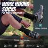 ANTSANG Merino Wool Socks for Men & Women Thermal Winter Hiking Warm Thick Crew Cozy Boot Work Gift Socks Stocking Stuffers 5 Pairs (Black,M) view 2