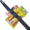 AONIJIE Triathlon Running Race Number Belt Adjustable Bib Holder with 6 Energy Gel Loops for Triathalon, Marathon, Running, Cycling (Black+Grey) view 4