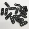 FASTROHY 100Pcs 3-Hole Tent Wind Rope Buckle Fastener for Outdoor Camping Awning Hiking Guyline, Cord Rope Tensioners Rope Adjuster, Camping Accessories Plastic Black view 4