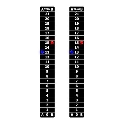 AIWEILUCK 2 Pack Cornhole Scoreboards Black, Magnetic Decal with Score Keepers for Corn Hole Boards, Scoreboard for Cornhole Game Easy to Install Keep Track of The Score