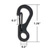 30PCS Mini Carabiner Clip, Small Carabiner Suitable for Use with Keychains, Flashlights, Tents, Ropes(S Shape) view 2
