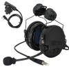 TSVISIONCORE Tactical Headset,ARC rail track adapter version,Noise Canceling Headphones for airsoft,shooting (Black) view 1