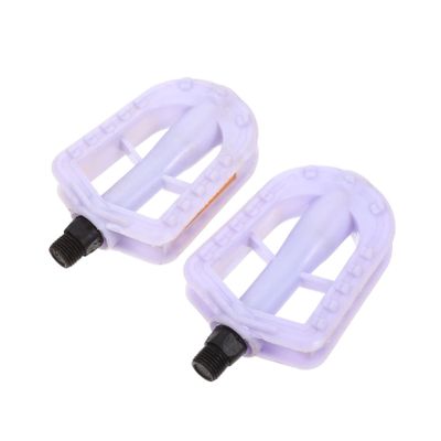 1 Pair Kids Bike Pedals 1/2- Inch Anti- Skid Resin Bicycle Spindle Pedals Bike Accessories Fit 12" 14" Kids Fashion Bikes Randomly