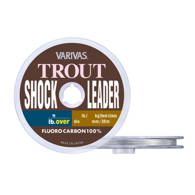 Varivas Trout Shock Leader, Fluorocarbon 98.4 ft (30 m), No. 3 (12 lb.Over)