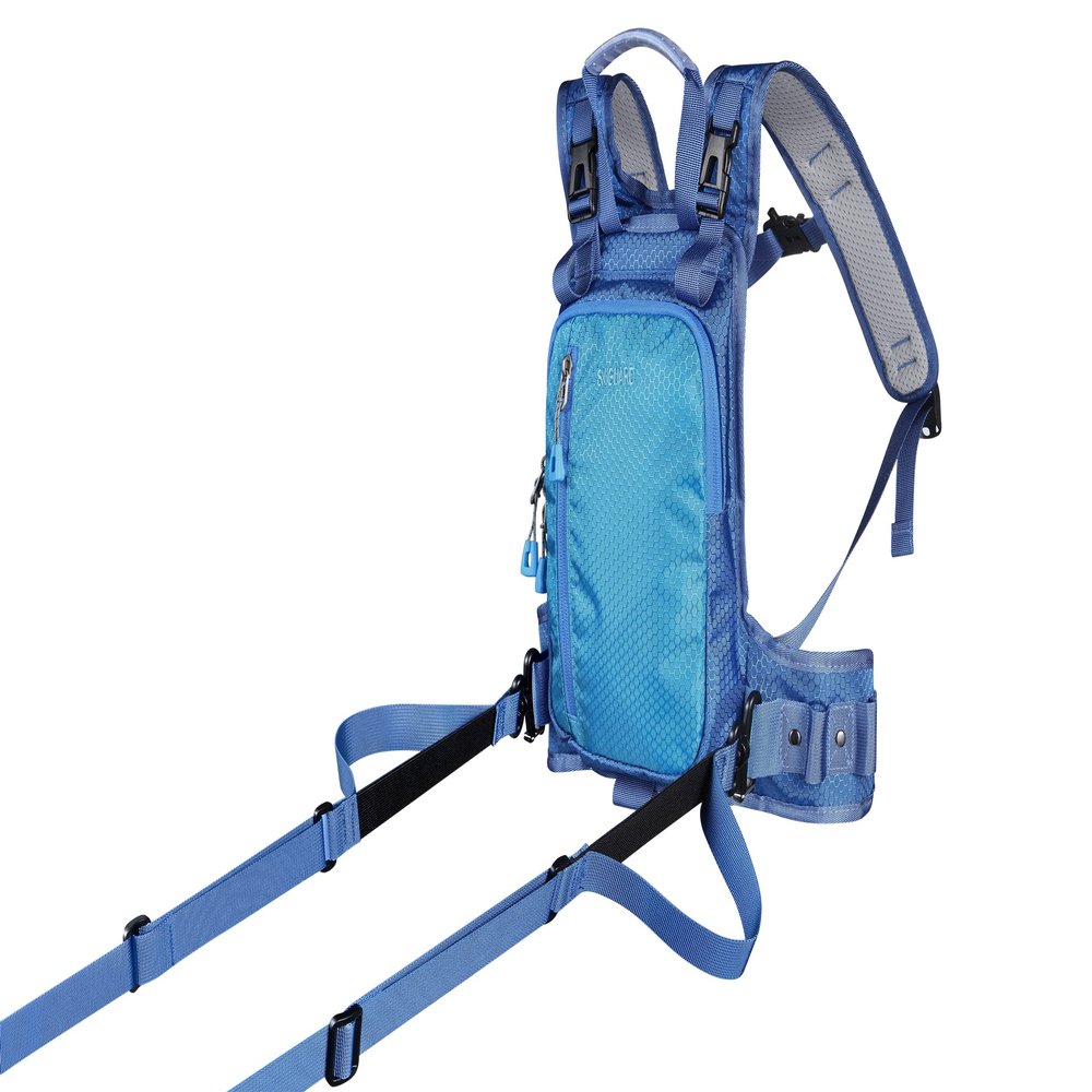 Skiguard Kids Ski Harness Trainer: Adjustable, Blue Safety Harness for Children Ages 2-8, Helps Toddlers Learn to Ski with Support, Includes Backpack and Leash Pouch