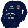 lepni.me Mens Football Shirt with Your Favourite Club Emblem Personalized Name Number Custom Jersey Flag Badge Sport Season (S Blue Multi Color) view 1