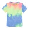 Kids Toddler Boy Girls Clothes Sports Casual Tie Dye Prints Short Sleeves T Shirt Starting Out Baby (Green, 4-5 Years) view 4