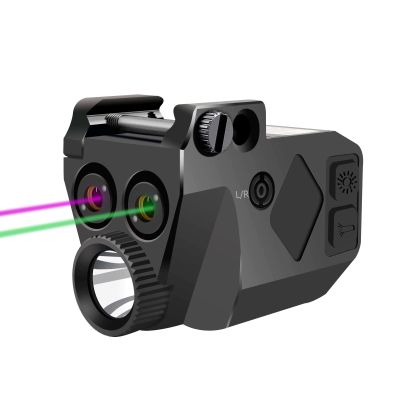 BemerforS Purple and Green/Green and Red Laser Light Combo, 500 Lumens Laser Beams for Guns, Red Green Laser Sights with Weaponlight Tactical Strobe Handgun Lights
