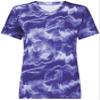 Holloway Women's Ladies Stock Cotton-Touch Poly Tee, Purple Shockwave Print, Medium view 2