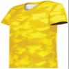 Holloway Women's Ladies Stock Cotton-Touch Poly Tee, Gold Glacier Print, Small view 1