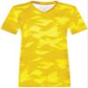 Holloway Women's Ladies Stock Cotton-Touch Poly Tee, Gold Glacier Print, Small view 2