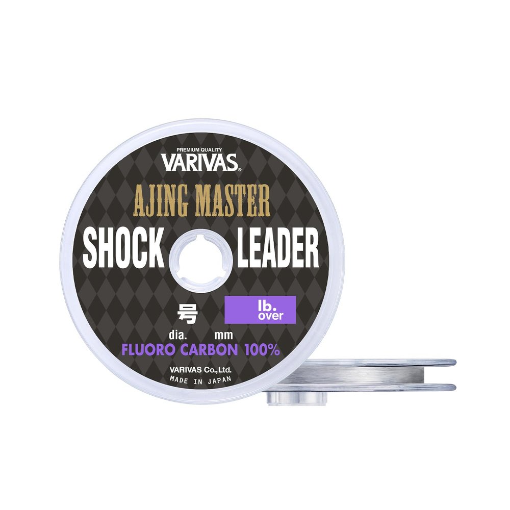 Varivas Ajing Master Shock Leader, Fluorocarbon 98.4 ft (30 m), No. 0.8 (3 lb.Over)