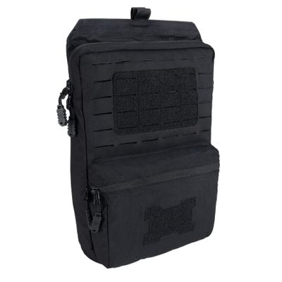 TOPTACPRO Tactical MOLLE Hydration Pack for 2L Hydration Water Bladder Hydration Bag for Tactical Backpack 500D Nylon (Black)