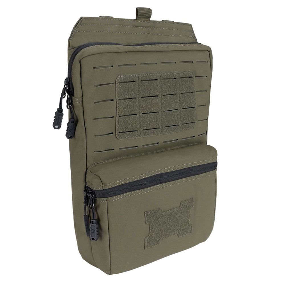 TOPTACPRO Tactical MOLLE Hydration Pack for 2L Hydration Water Bladder Hydration Bag for Tactical Backpack 500D Nylon(Ranger Green)