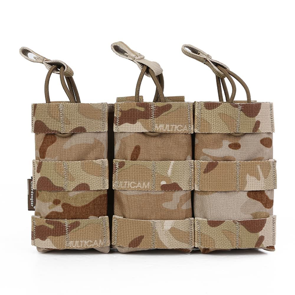 Emersongear Modular Triple Open Top MAG Pouch for 5.56,Nylon Universal Holster