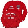 lepni.me Mens Football Shirt with Your Favourite Club Emblem Personalized Name Number Custom Jersey Flag Badge Sport Season (XL Red Multi Color) view 1
