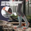 ANTSANG Merino Wool Socks for Men & Women Thermal Winter Hiking Warm Thick Athletic Crew Cozy Boot Work Gift Socks Stocking Stuffers 5 Pairs (Orange/Green/Blue/Black/Dark Grey A,L) view 3