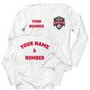 lepni.me Mens Football Shirt with Your Favourite Club Emblem Personalized Name Number Custom Jersey Flag Badge Sport Season (4XL White Multi Color) view 1