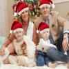 Anlaey Long Santa Hat 2 pcs Knitted Baby Parent-Child Christmas Hats Winter Crochet Xmas Stocking Hat for Kids Adults view 4