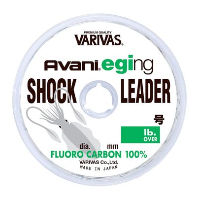 Varivas Avani Eging Shock Leader, Fluorocarbon 98.4 ft (30 m), No. 2 (8 lb.Over)