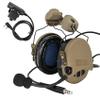 TSVISIONCORE Tactical Headset,ARC rail track adapter version,Noise Canceling Headphones for airsoft,shooting (Tan) view 1