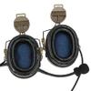 TSVISIONCORE Tactical Headset,ARC rail track adapter version,Noise Canceling Headphones for airsoft,shooting (Tan) view 2