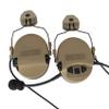 TSVISIONCORE Tactical Headset,ARC rail track adapter version,Noise Canceling Headphones for airsoft,shooting (Tan) view 3