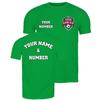 lepni.me Mens Football Shirt with Your Favourite Club Emblem Personalised Name Number Custom Jersey Flag Badge Sport Season (XXL Green Multi Color) view 1