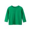 Toddler Kids Girls Boys Long Sleeve Basic T Shirt Casual Tees Shirt Tops Solid Color Tops for Kids (Green, 3-4 Years) view 1