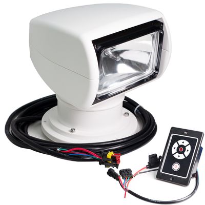 Boat Spotlights, 100W Remote Control Spotlights for Boat Truck, Boat Search Lights Marine Boat Search Lights Marine 360 Rotate Halogen Searchlight Spotlight Searchlight 12V