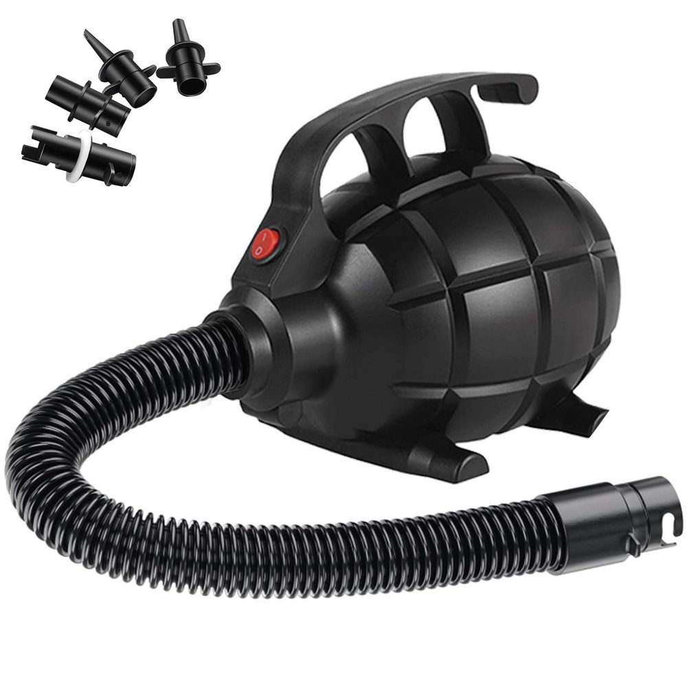 Electric Airpump for Inflatable Tumble Track Gymnastics Mat, Air Roller Barrel, Swimming Ring, Bed, Pool Toy, Inflatables Raft Boat Electric Pump with 4 NozzlesAC 110-120V500W