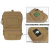 Tactical MOLLE Hydration Pack for 2L Hydration Water Bladder Hydration Bag for Tactical Backpack 500D Nylon (Coyote Brown) view 3